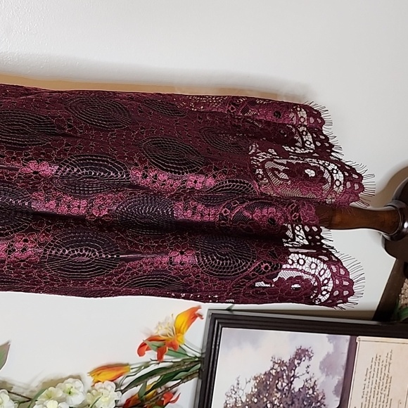 NEW Max Studio Fig Black Glam Great Gatsby Flapper Dress Celeb Chic Lace Mobwife - Picture 8 of 15